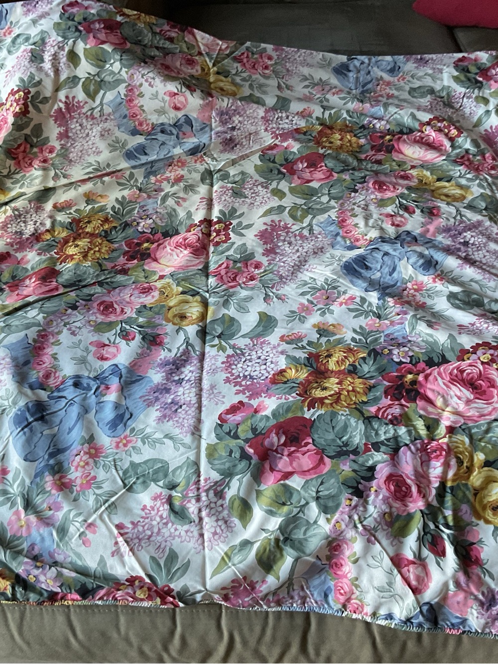 Ralph Lauren Allison Floral Prints Vintage  Duvet Cover Zipper Closure 80”x 87”